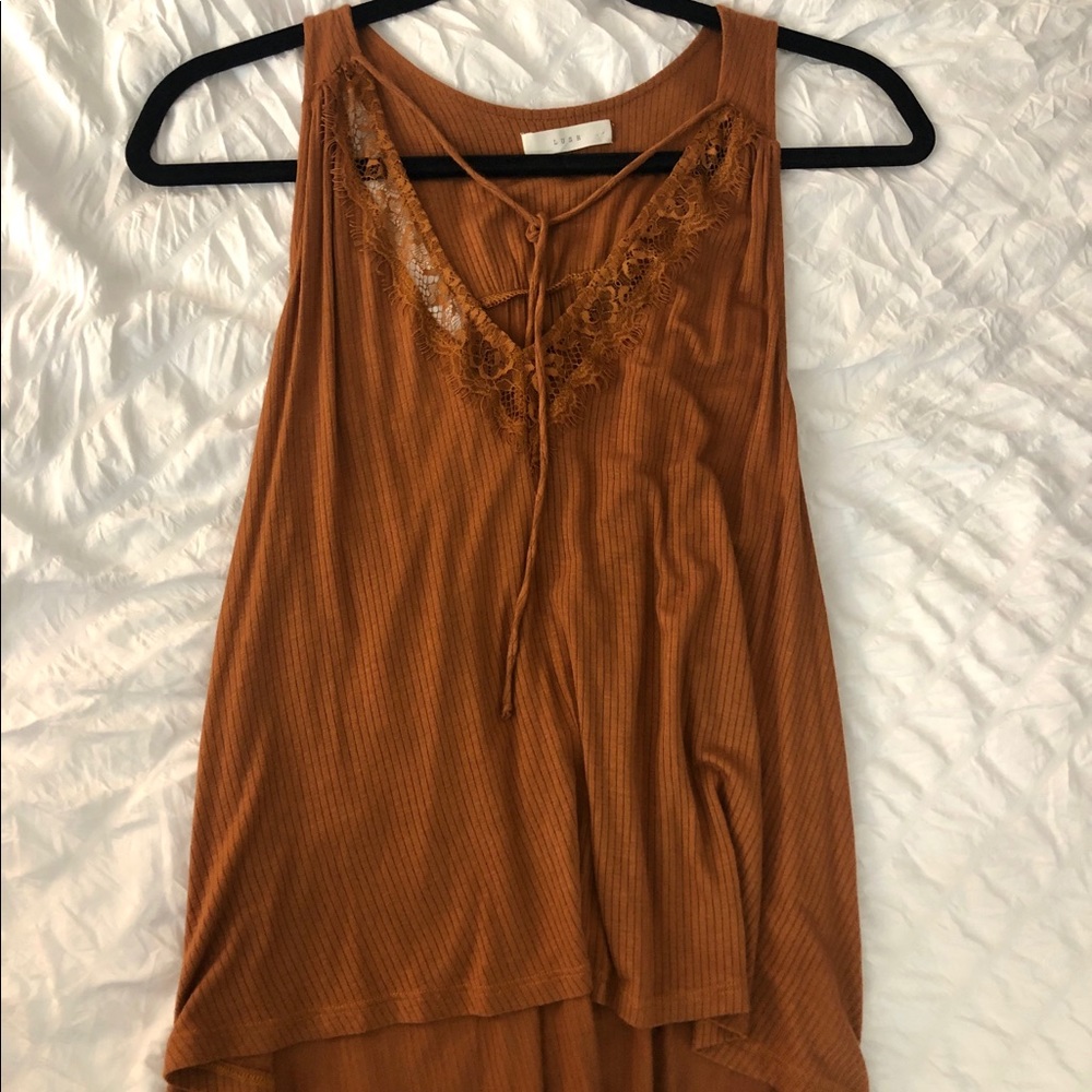 Lush burnt orange tank